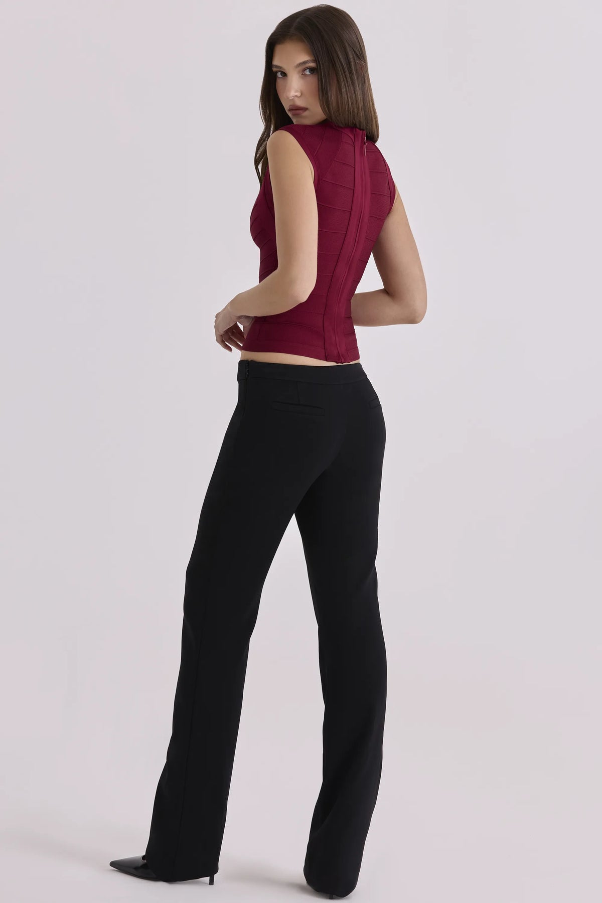 The Icon Wine Bandage Top