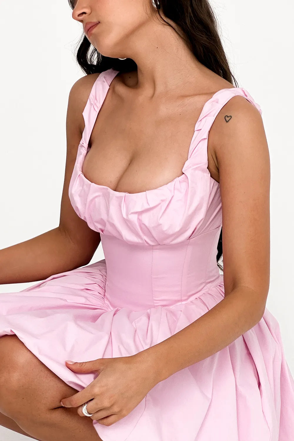 Le Puff Cotton Candy Cotton Tulle Mini Dress