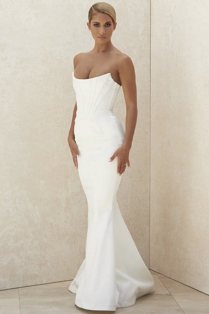 Ines Ivory Strapless Corset Bridal Gown - Limited Edition
