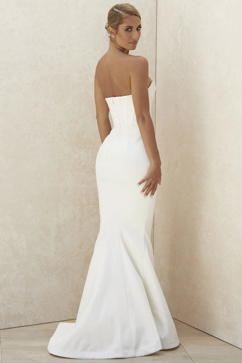 Ines Ivory Strapless Corset Bridal Gown - Limited Edition