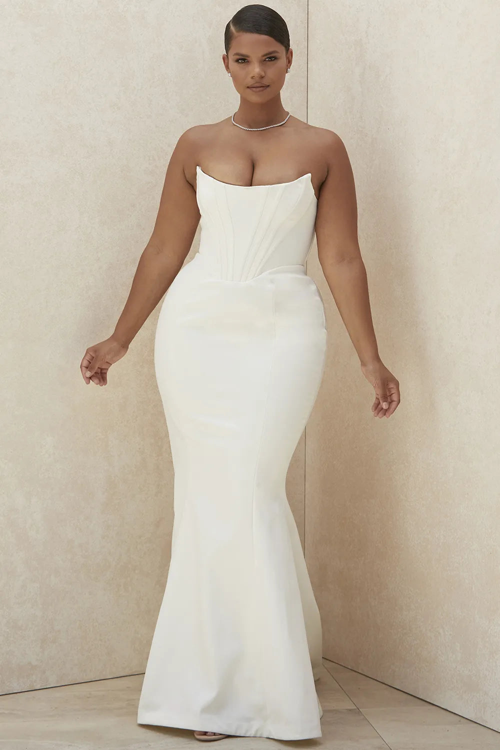 Ines Ivory Strapless Corset Bridal Gown - Limited Edition