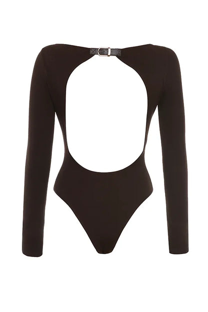 Inoe Espresso Open Back Bodysuit