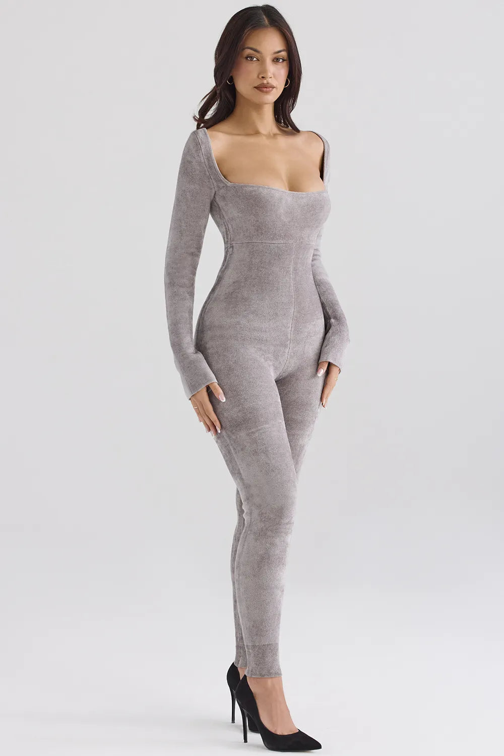 Isis Mink Heavy Chenille Loungewear Jumpsuit