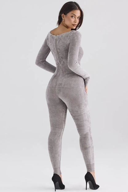 Isis Mink Heavy Chenille Loungewear Jumpsuit