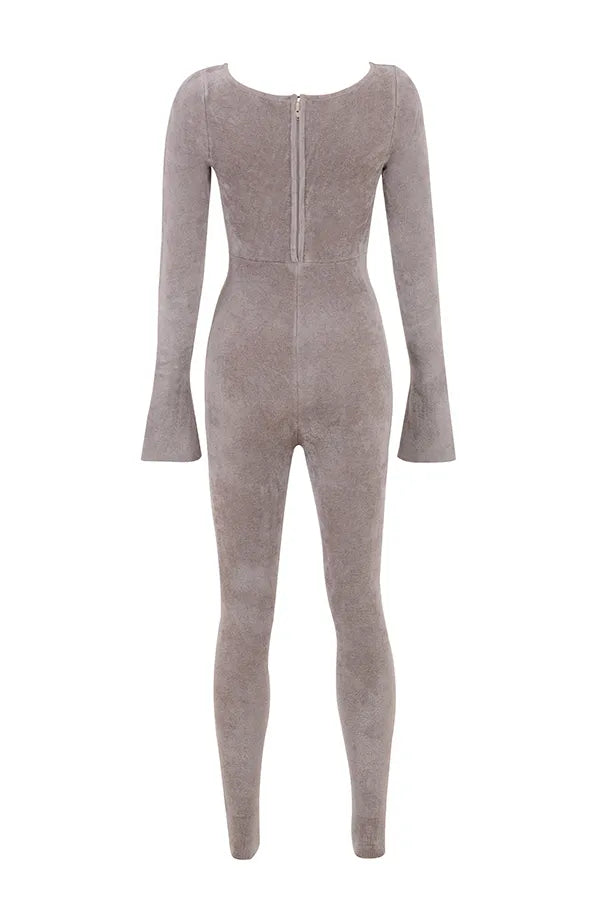 Isis Mink Heavy Chenille Loungewear Jumpsuit