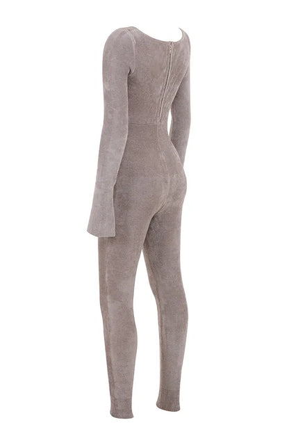 Isis Mink Heavy Chenille Loungewear Jumpsuit