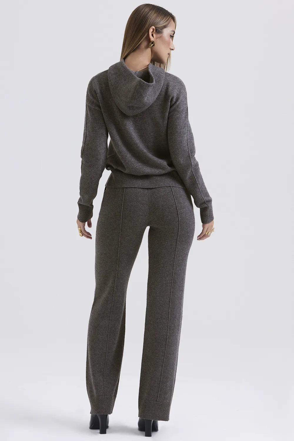 Jionni Charcoal Cashmere Blend Hoodie