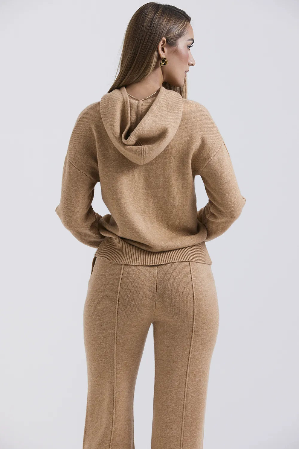 Jionni Camel Cashmere Blend Hoodie