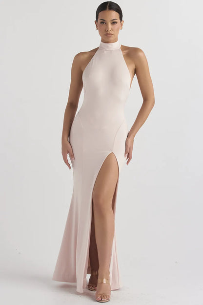 Juliette Blush Halter Gown