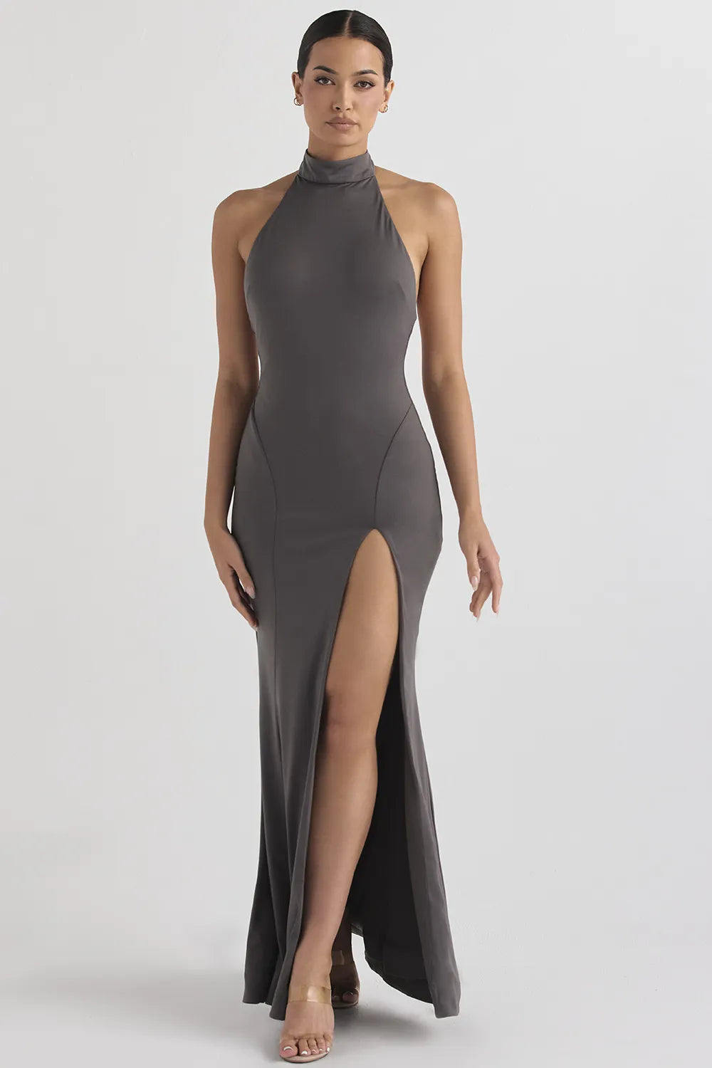 Juliette Shadow Halter Gown