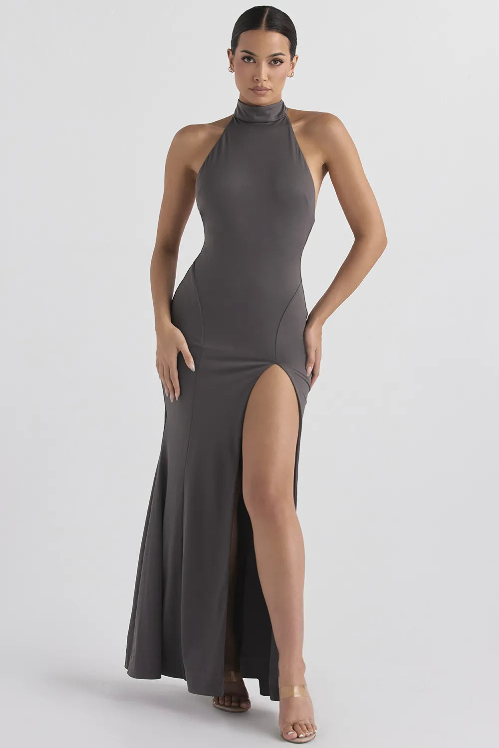 Juliette Shadow Halter Gown