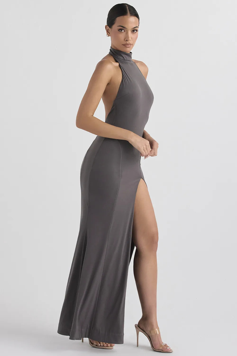 Juliette Shadow Halter Gown