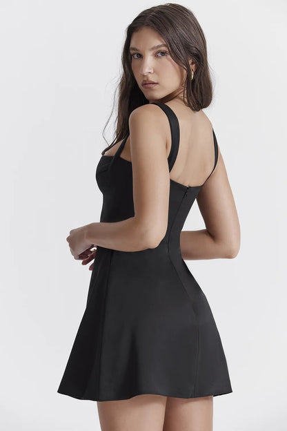 Kara Black Mini Dress