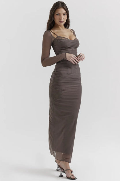 Katarina Smoke Maxi Dress