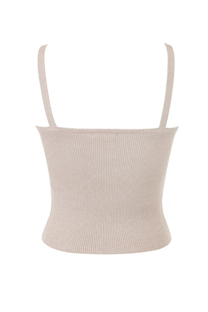 Leigh Biscuit Wool Cashmere Camisole Top