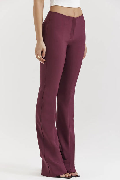 Lillie Wine Trousers