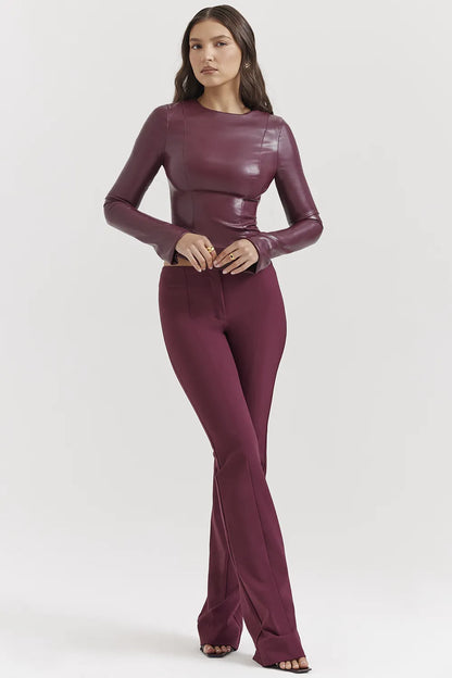 Lillie Wine Trousers
