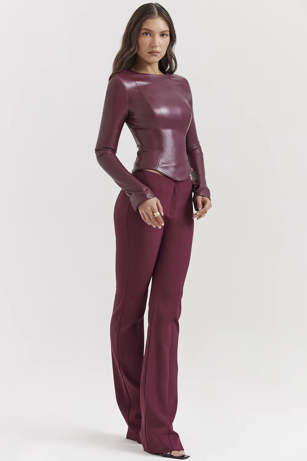 Lillie Wine Trousers