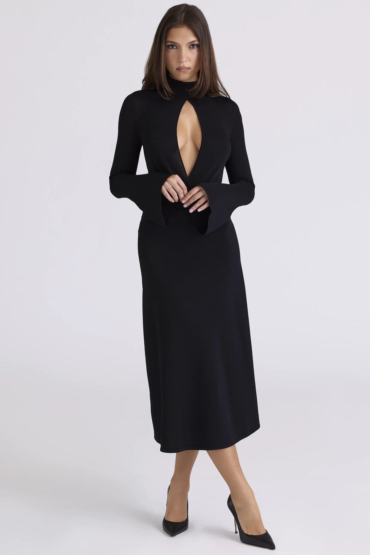 Lois Black Keyhole Bodysuit