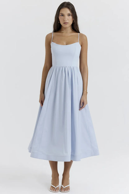 Lolita Soft Blue Corset Sundress