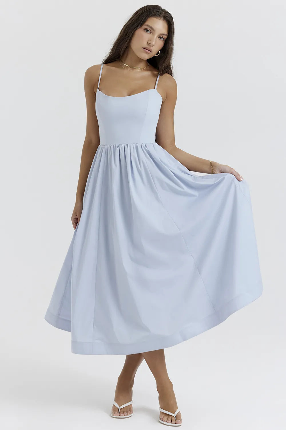 Lolita Soft Blue Corset Sundress
