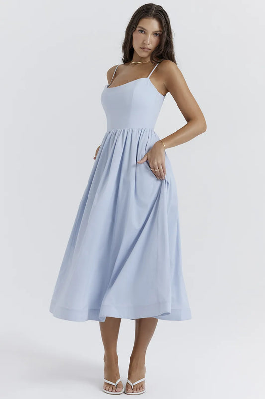Lolita Soft Blue Corset Sundress