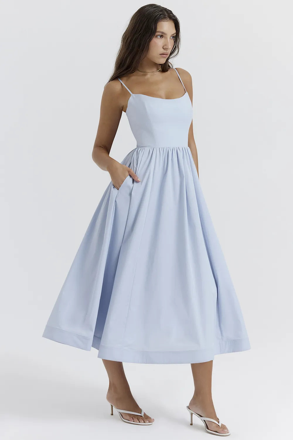 Lolita Soft Blue Corset Sundress