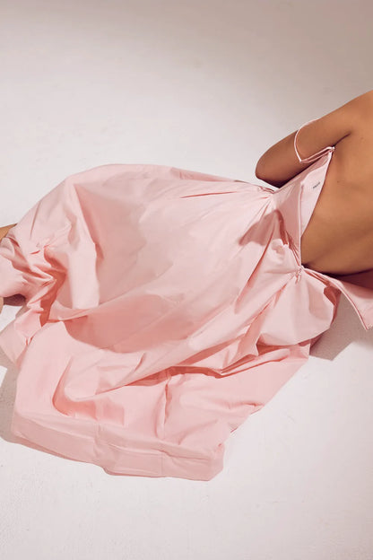 Lolita Rose Pink Cotton Corset Sundress
