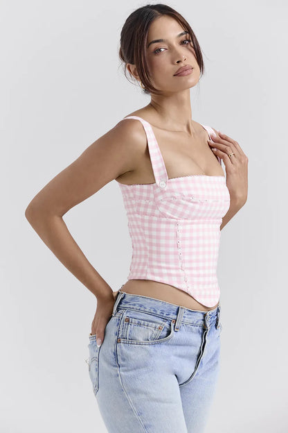 Lottie Strawberry Shortcake Gingham Corset