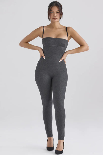Luisa Charcoal Loungewear Jumpsuit