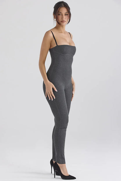 Luisa Charcoal Loungewear Jumpsuit