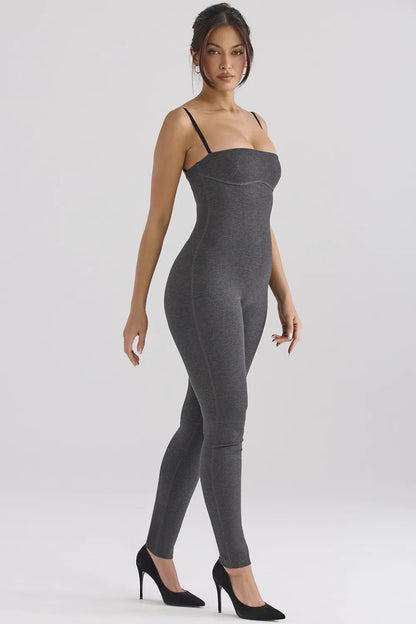 Luisa Charcoal Loungewear Jumpsuit