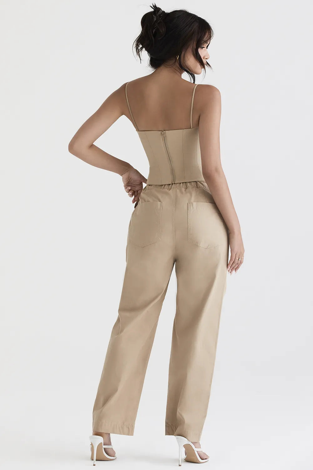 Luna Camel Cargo Trousers