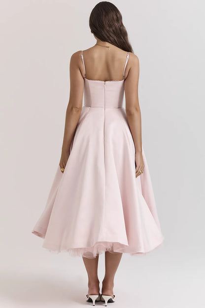 Mademoiselle Ballerina Pink Midi Dress