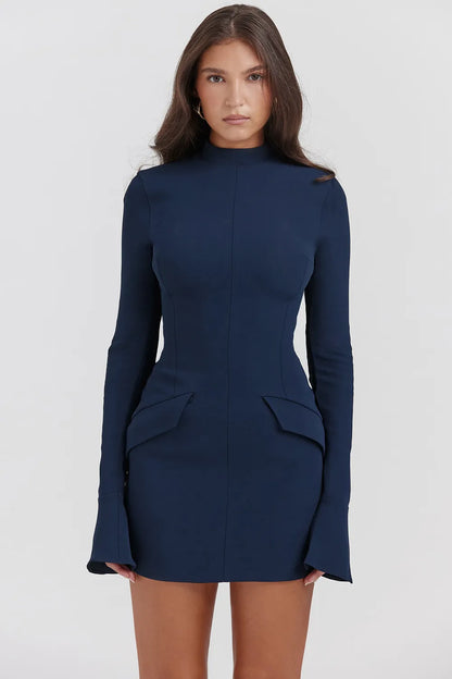 Mahalia Navy Mini Dress