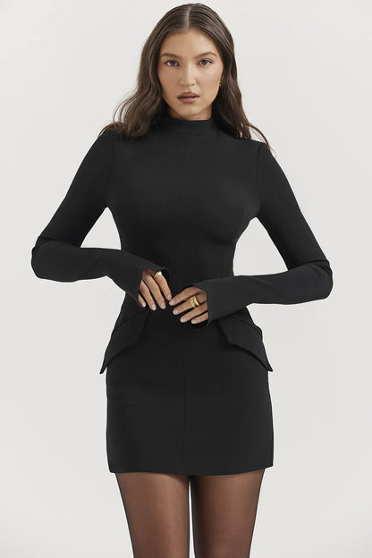 Mahalia Black Mini Dress