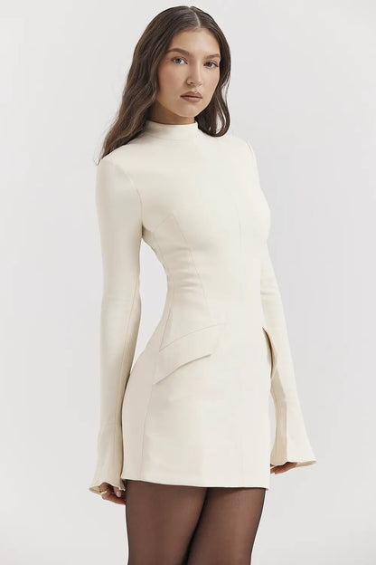 Mahalia Vintage Cream Mini Dress