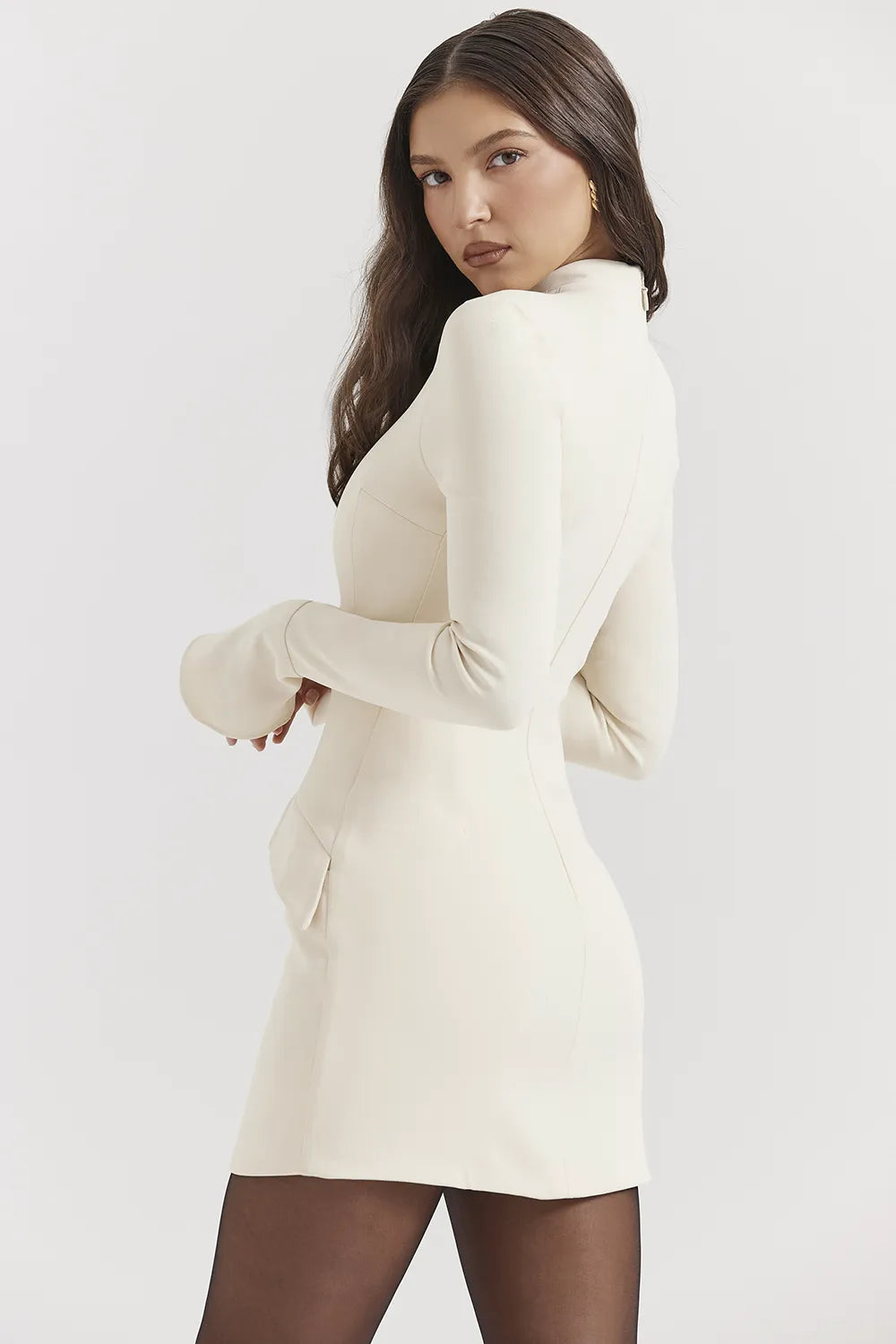 Mahalia Vintage Cream Mini Dress