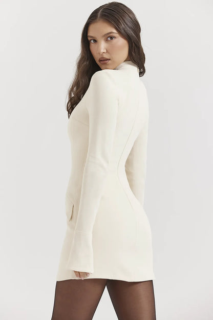 Mahalia Vintage Cream Mini Dress