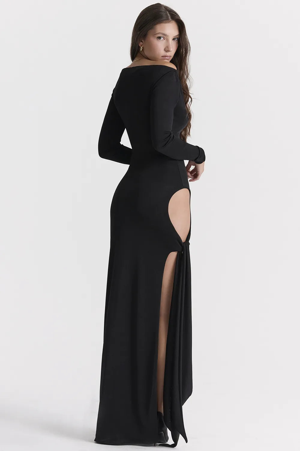 Marella Black Cutout Maxi Dress