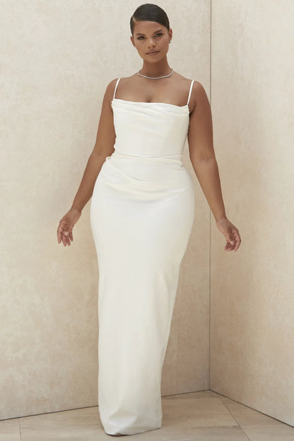 Margaux Ivory Draped Bridal Gown - Limited Edition