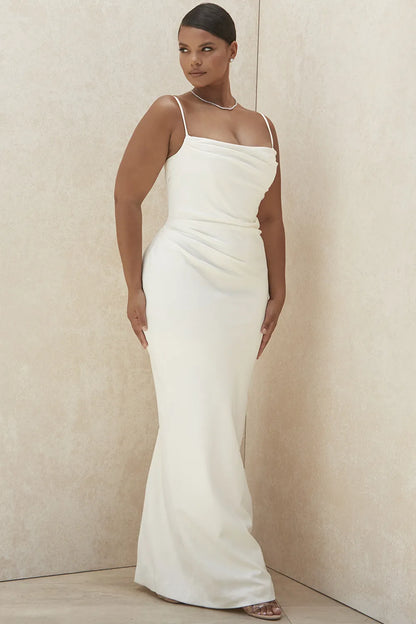 Margaux Ivory Draped Bridal Gown - Limited Edition