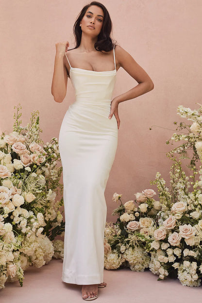 Margaux Ivory Draped Bridal Gown - Limited Edition