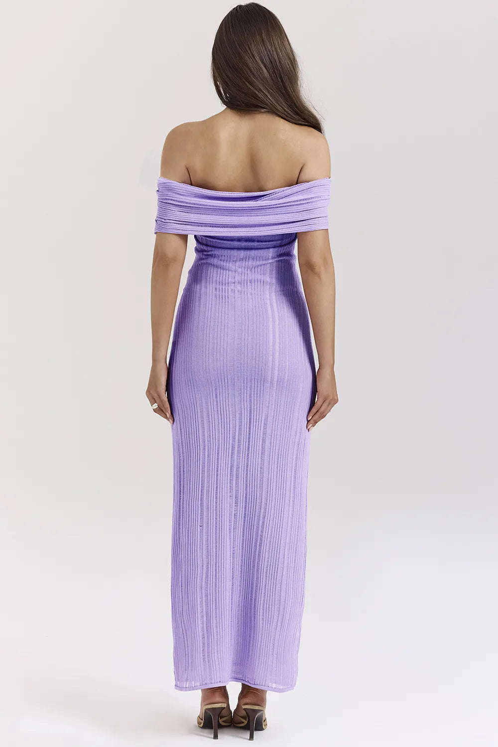 Micah Orchid Ladder Knit Maxi Dress