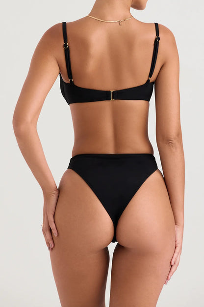 Monaco Black Underwired Bikini Top