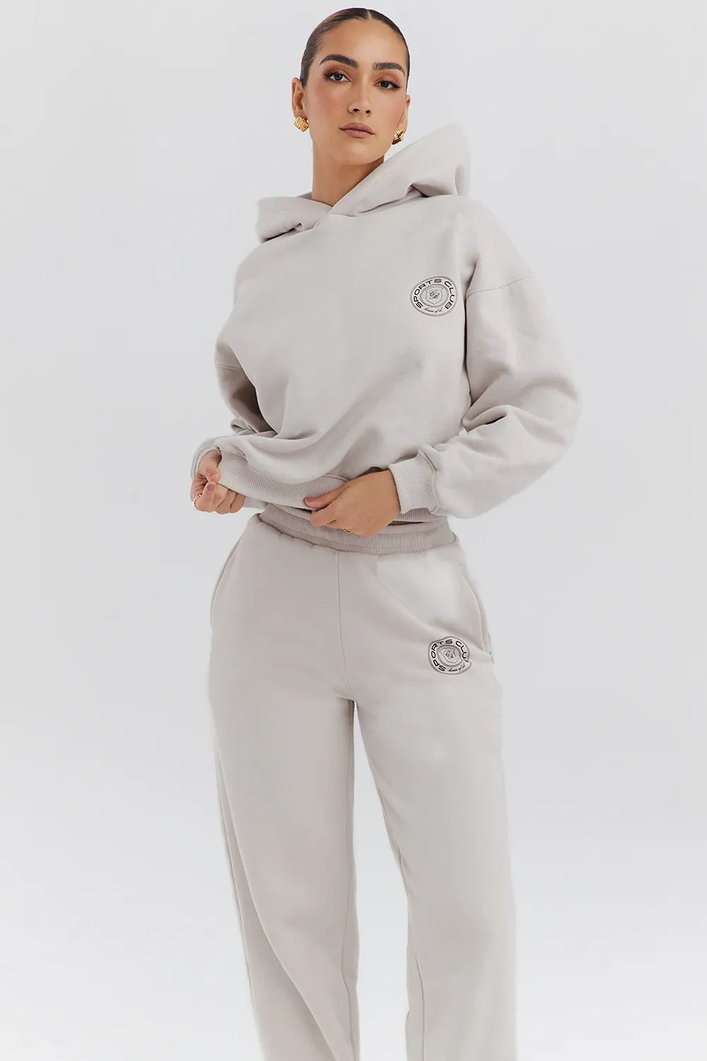 Muse Cloud Cotton Fleece-Back Hoodie