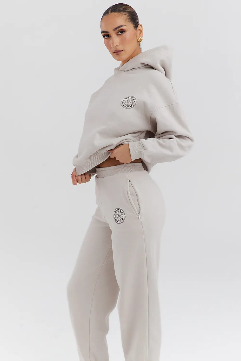 Muse Cloud Cotton Fleece-Back Hoodie