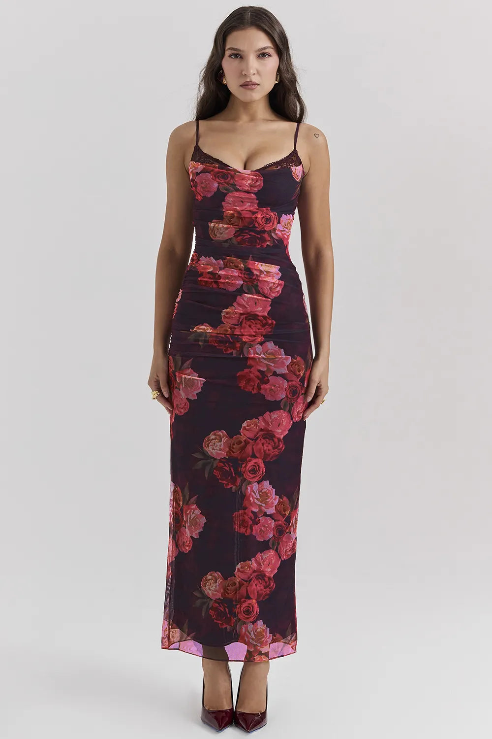 Nalini Romantic Floral Maxi Dress