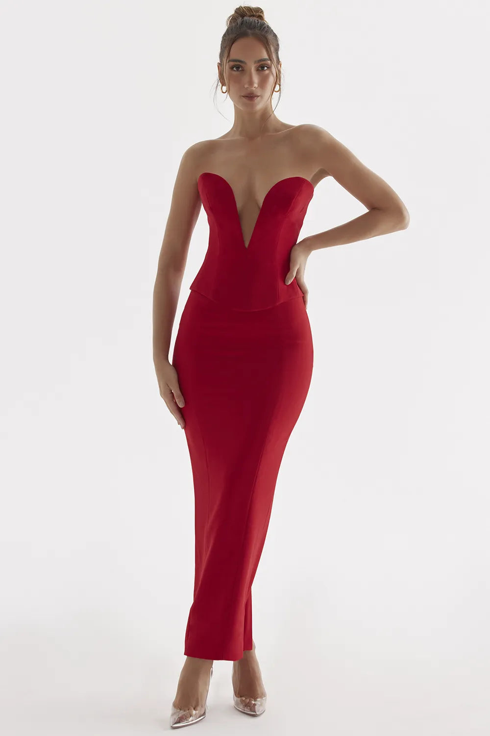 Nayara Red Rose Maxi Skirt