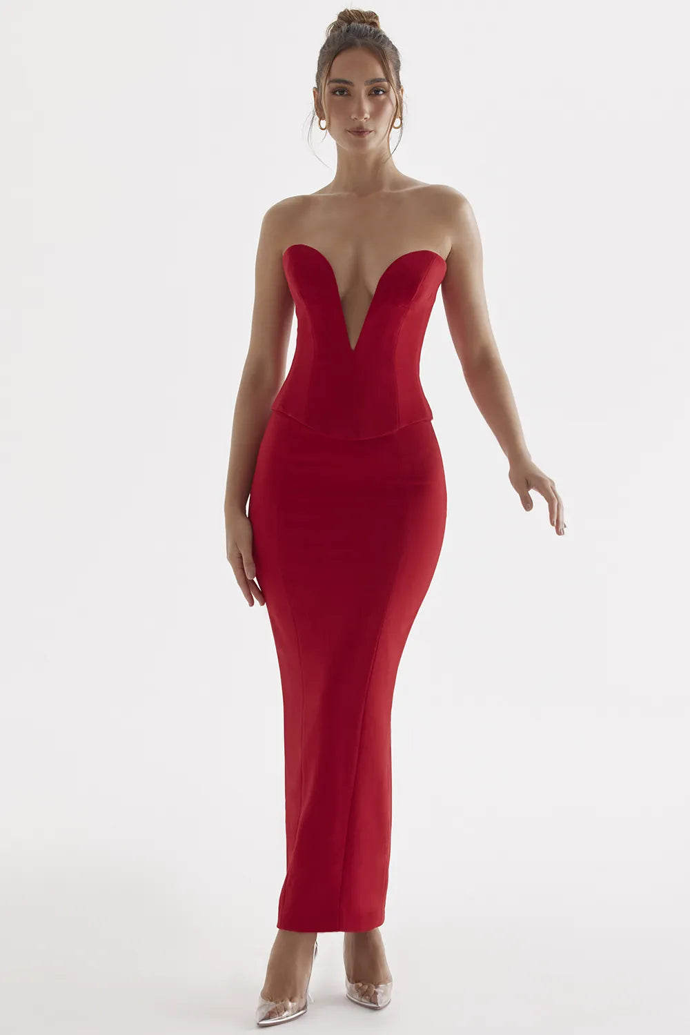 Nayara Red Rose Maxi Skirt